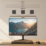 Barra de Luz LED Para Monitor de Computador, Lâmpada Para Cuidados Com os Olhos Com Sensor Tátil, 5 Modos de Cor, Ajuste de Brilho, Alimentação USB