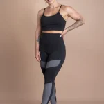 Conjunto Fitness Feminino Calça Legging Cintura Alta E Top Alcinha Cropped Moda Academia F7 NEW STYLE