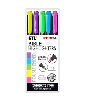 Zebrite Highlighters Set of 5