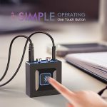 Esinkin Receptor de áudio sem fio para sistema de som de transmissão de música funciona com smartphones, tablets e carro