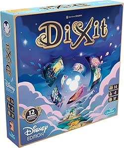 Asmodee, Dixit: Disney Edition, Jogo de Tabuleiro, Para Família e Amigos, 3 a 6 jogadores, Idade +8, Partidas de até 30 minutos