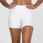 KIT DOIS – SHORTS PLUS SIZE Brancos Legging Bermuda Academia Meia Coxa Fitness Academia Feminino Uso – Dandi Modas