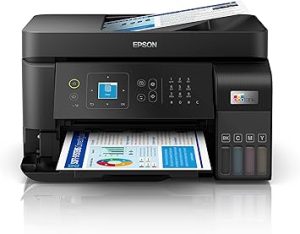 Multifuncional Epson EcoTank L5590 – Tanque de Tinta Colorida, Wi-Fi Direct, Ethernet, Fax, ADF, Bivolt, Preta