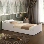 Cama Infantil Labubu estilo montessoriana com proteção lateral Multimóveis