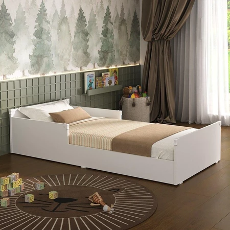 Cama Infantil Labubu estilo montessoriana com proteção lateral Multimóveis
