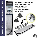 Protetor Solar Para-brisa Painel De Carro Corta Sol Quebra Tapa Para Carros Universal (130x60cm)