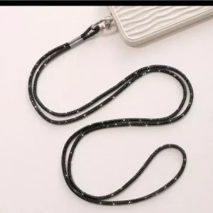 Cordão Antiperda Para Celular e Cordão De Strass Brilhante Pendurar No Cristal