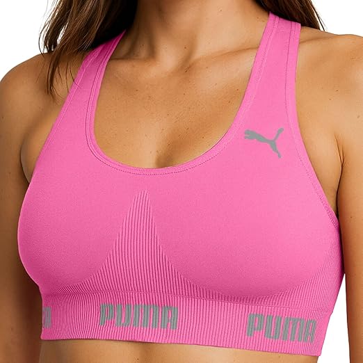 Top Puma Feminino Esportivo Poliamida Academia Nadador Sem Bojo Original