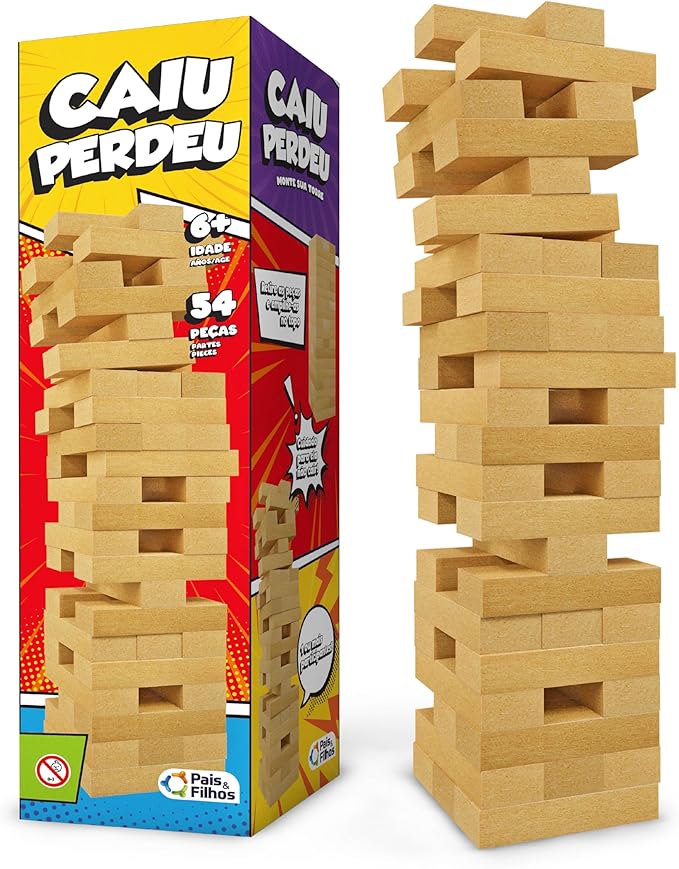 Pais & Filhos – Caiu Perdeu, 54 Pçs, idade mínima recomendada – 6 anos