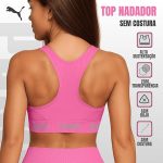 Top Puma Feminino Esportivo Poliamida Academia Nadador Sem Bojo Original