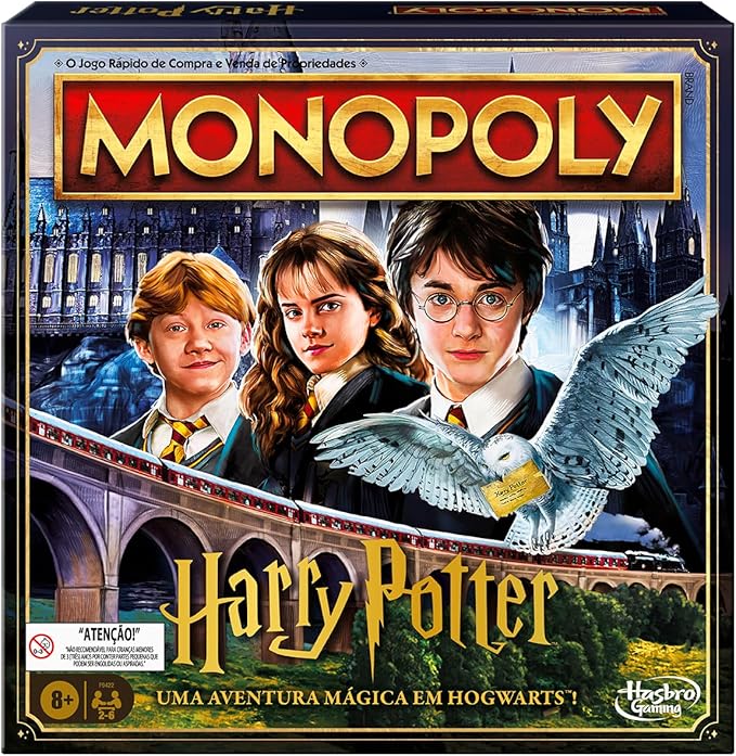 Hasbro Games, Jogo de Tabuleiro, Monopoly Harry Potter – Jogo para Crianças, 2 a 6 Jogadores – A partir de 8 Anos