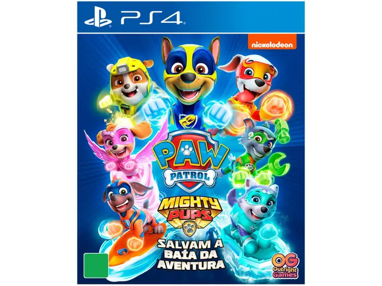 Jogo Patrulha Canina Super Filhotes – Salvam a Baía da Aventura para PS4 Outright Games