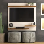 Painel Para TV Até 32 Polegadas Ripado Nicho e Preteleira Modelo Madrid – Stucchi Lojas
