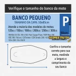 Capa Banco Emborrachada Moto Lander Ybr Factor Fazer Crosser Xtz Titan Fan Bros Tornado Falcon