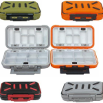 Estojo Organizador Para Iscas Artificiais Anzol Chumbo Pesca Multiuso Modelo XC-002 Flutuante Até 16 Divisórias