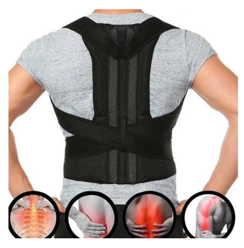 Colete Corretor Postural Ortopédico – Reforça Lombar Tam G