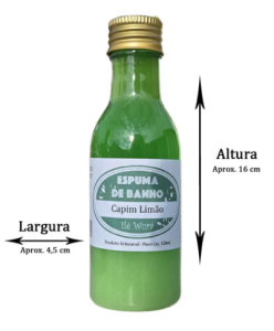 Espuma Banho Ilê Wurá Capim Limão 120ml Ofurô Hidro SPA