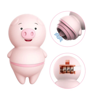 Vibrador Porquinho Estimulador Clitóris Língua Bateria Lr44