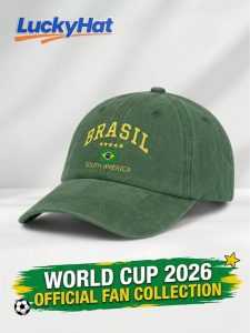 Chapéu de Torcedor Brasil 5 Estrelas Copa do Mundo 2026