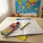Kit Copa do Mundo Infantil 2026: 4 Livros de Colorir Futebol + 4 Cards com Figurinhas dos Jogadores Craques + Lápis de Cor 12 Cores