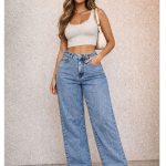 Calça Wide Leg Feminina Confortável Casual Versátil Elegante Moderna