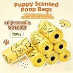 75/15 Peças, Sacos para Cocô de Animais de Estimação,