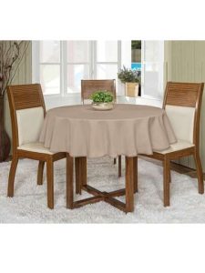 Toalha De Mesa Oxford Redonda 4 Lugares Decoração Festa Buffet Cozinha Sala Jantar