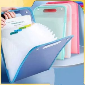Pasta De Arquivo A4 Organizadora De Material Escolar Arquivos Sanfonada