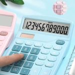 Calculadora de Mesa 12 Dígitos com Visor LCD Grande