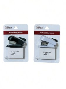 Mini Grampeador Com 24/6 Grampos