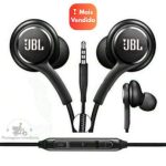 Fone de Ouvido com Fio de Alta Qualidade Fones com Graves Fortes e Fio Reforçado com Microfone