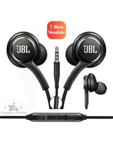 Fone de Ouvido com Fio de Alta Qualidade Fones com Graves Fortes e Fio Reforçado com Microfone