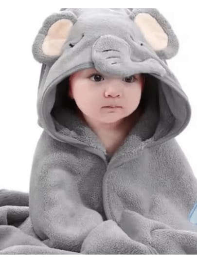 Toalha De Banho Bordado Bebê Capuz Roupão Infantil Absorvente Recém Nascido Criança Bichinho