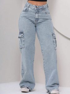Calça Cargo Feminina Confortável Casual