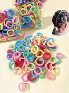300 peças/Conjunto Scrunchies Minimalistas Multicoloridos