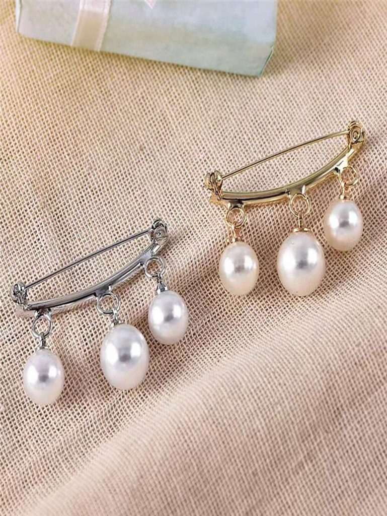 Broche de Pérola de Novo Estilo