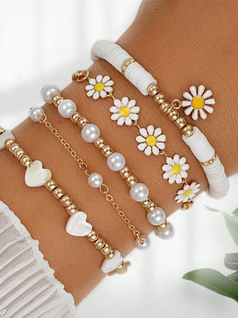 Conjunto de Pulseira com 5 Peças