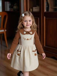 Vintaside Kids Top de Manga Longa com Colarinho 