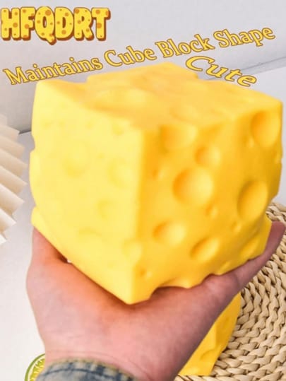 Novo Brinquedo Fofo de Apertar Queijo