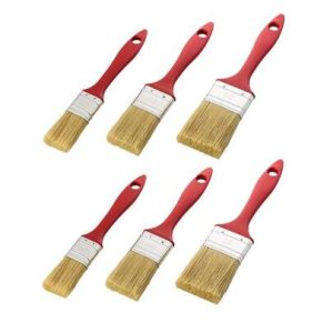 Kit 6 Pincéis Trincha Para Construção Pintura Multiuso Tamanhos Variados