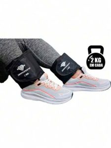 Par Caneleira de Peso 2kg Profissional Treinar pernas Treinar