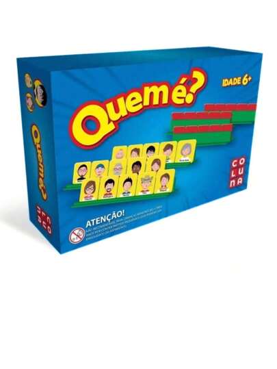 Jogo De Mesa Tabuleiro Quem E? Brinquedo Infantil Educativo