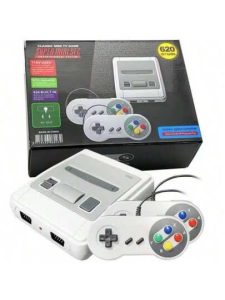 Video Game Classic Super Nin Mini SNES Com 2 Controles 8 Bits 620 Jogos Original