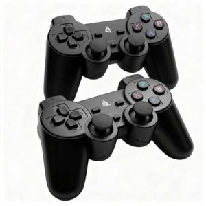 KIT 2 Controle Gamer Sem Fio 2.4G Pilhas AAA Alcance de 10m Dois Controles 