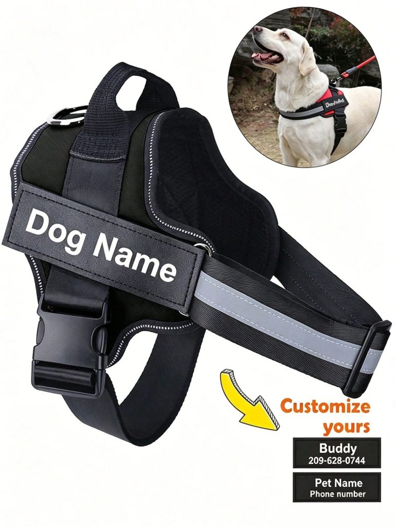 Peitoral Personalizado para Cachorro Sem Puxão
