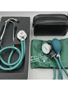 Kit Esfigmomanômetro + Estetoscópio Rappaport Premium Vinho
