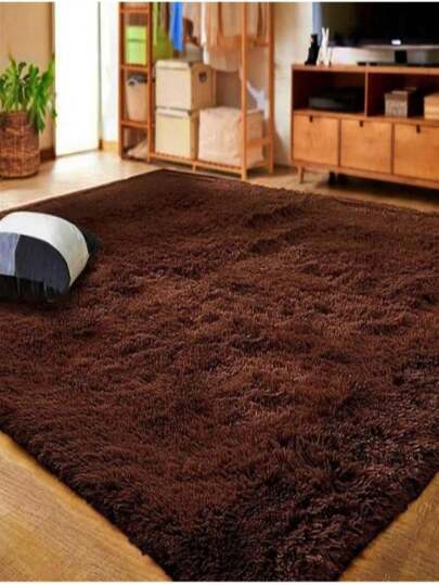 Tapete de Quarto e Sala Felpudo Macio Shaggy 1,00 X 1,40 m
