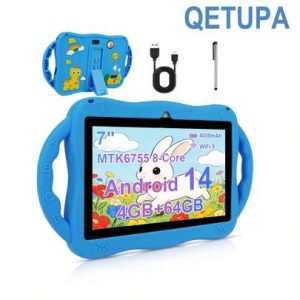 Qetupa Tablet Android 14 de 7 Polegadas com Design de Cervo