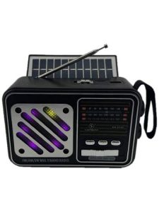 Rádio Portátil Bluetooth Painel Solar