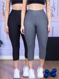 LLEVO KIT 2 Leg Corsario Feminina Capri Fitness ou Dia a Dia